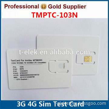 3G WCDMA UMTS Nano Test SIM Card for Anritsu MT8820 MT8820C
